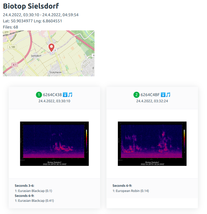 Audiomoth Biotop Sielsdorf